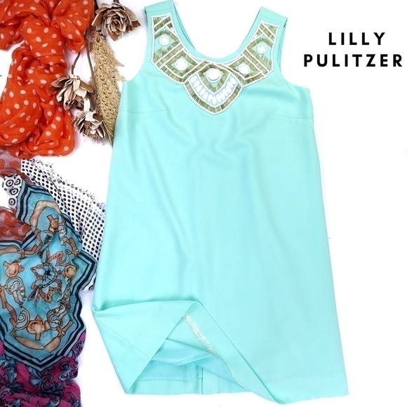 Lilly Pulitzer Dresses & Skirts - Lilly Pulitzer Pastel Beaded Dress Size Xs